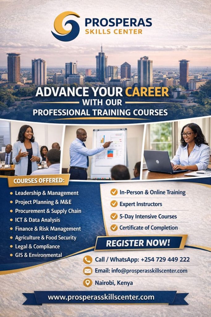 professional training courses from prosperas skills center